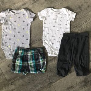 2 6 months baby boy outfit sets mostly carters